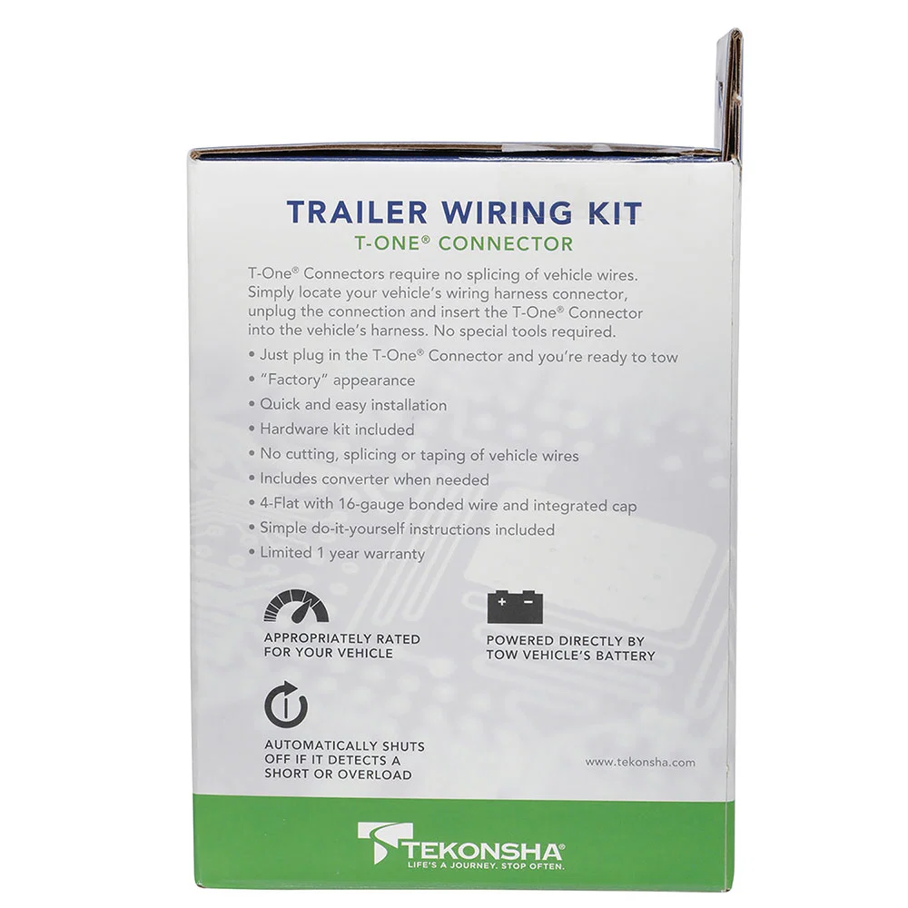 118764 – TEKONSHA Trailer Wiring Connector, T-One Connector Assembly With Upgraded Circuit Protected ModuLite ® HD Mo...